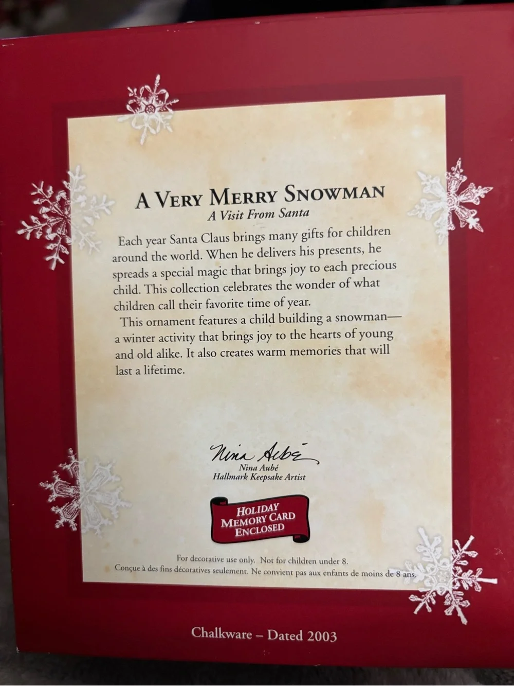 Hallmark “a visit